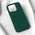 Zastitna maska (futrola) Teracell Soft Velvet - iPhone 15 Pro 6.1 tamno zelena.