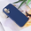 Zastitna maska (futrola) Teracell Soft Velvet - iPhone 16 6.1 tamno plava.