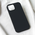 Zastitna maska (futrola) Teracell Soft Velvet - iPhone 15 crna.