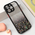 Zastitna maska (futrola) okvir Glitter - iPhone 15 Pro Max 6.7 crna.