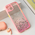 Zastitna maska (futrola) okvir Glitter - iPhone 15 roze.