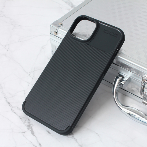 Zastitna maska (futrola) Defender Carbon - iPhone 15 Plus crna.