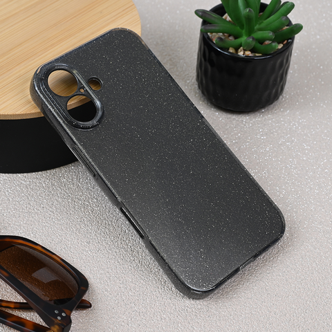 Zastitna maska (futrola) Sparkle Dust - iPhone 16 6.1 siva.