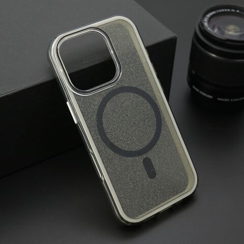 Zastitna maska (futrola) CRYSTAL MagSafe - iPhone 16 Pro (6.3) crna (MS).