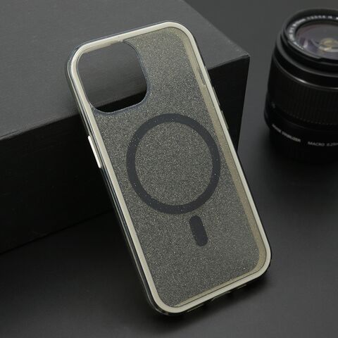 Zastitna maska (futrola) CRYSTAL MagSafe - iPhone 15 crna (MS).