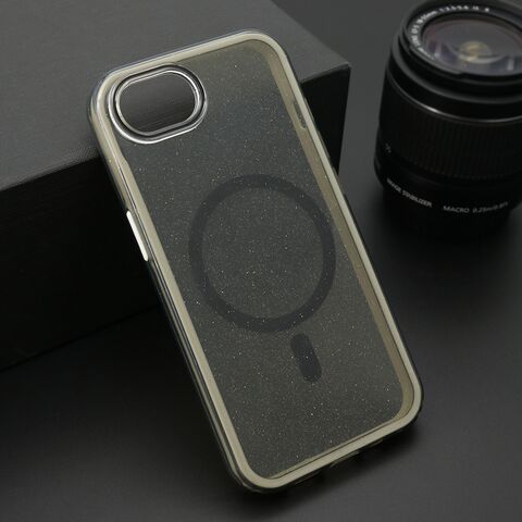 Zastitna maska (futrola) CRYSTAL MagSafe - iPhone 16e crna (MS).