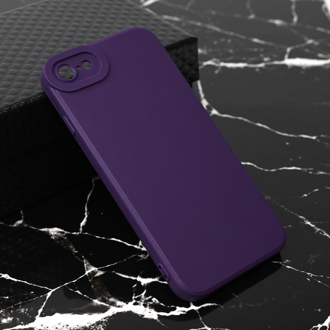 Zastitna maska (futrola) Teracell Giulietta - iPhone 7/8/SE (2020)/SE (2022) mat tamno ljubicasta.