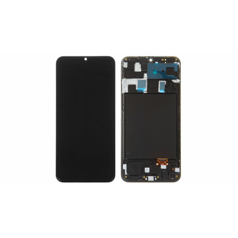 LCD displej (ekran) - Samsung A205/Galaxy A20 + touchscreen + okvir crni OLED.