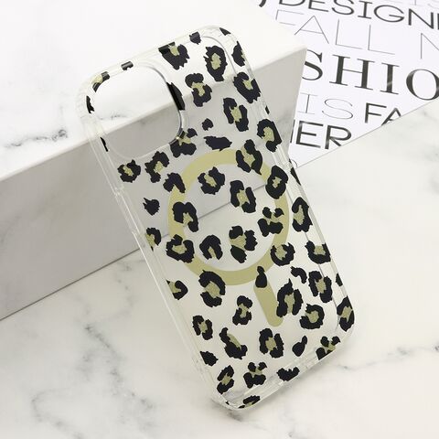 Zastitna maska (futrola) LEOPARD MagSafe - iPhone 13 (6.1)/iPhone 14 (6.1) crna (MS).