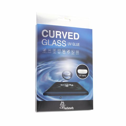 Staklena folija (zastitno kaljeno staklo) za ekran UV Glue Full Cover + Lampa - Samsung G950 S8.