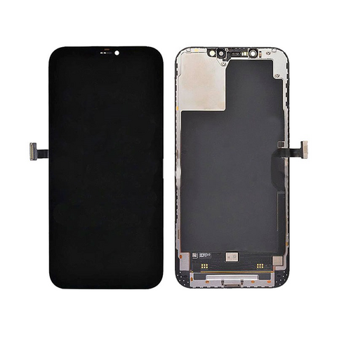 LCD displej (ekran) - iPhone 12 Pro Max + touchscreen crni APLONG Hard OLED.