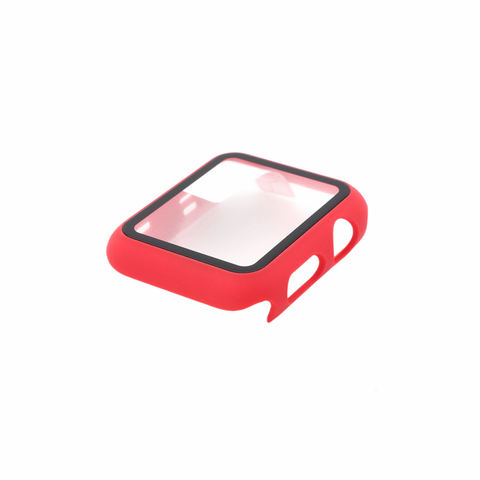 Staklena folija (zastitno kaljeno staklo) za ekran case - iWatch 42mm crvena.