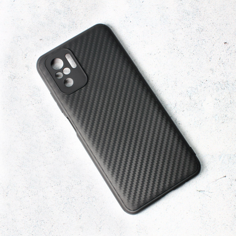 Zastitna maska (futrola) Carbon fiber - Xiaomi Redmi Note 10 4G/10s crna.