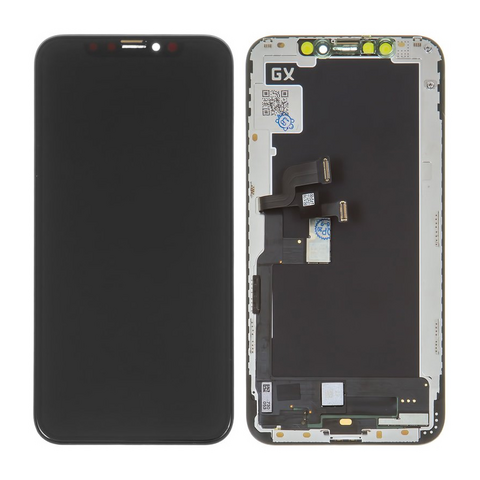 LCD displej (ekran) - Iphone XS + touchscreen crni LTPS-TFT LCD TDDI-Incell (JK).