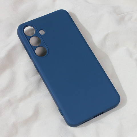 Zastitna maska (futrola) Teracell Soft Velvet - Samsung S921B Galaxy S24 tamno plava.