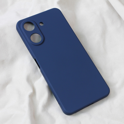Zastitna maska (futrola) Teracell Soft Velvet - Xiaomi Redmi 13C tamno plava.