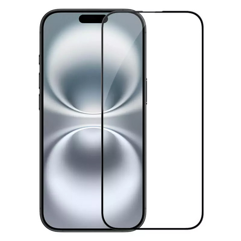 Staklena folija (zastitno kaljeno staklo) za ekran Nillkin 3D CP+Max - iPhone 16 Plus 6.7 crni.