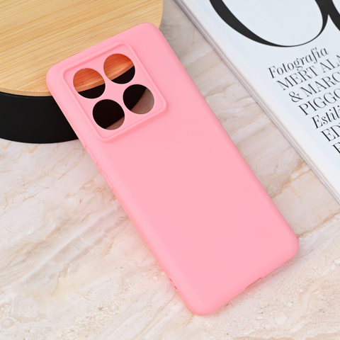 Zastitna maska (futrola) Teracell Giulietta - Xiaomi 14T Pro mat roze.