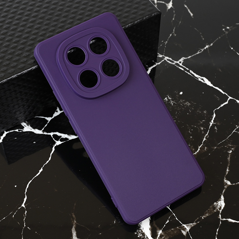 Zastitna maska (futrola) Teracell Giulietta - Xiaomi Redmi Note 14 Pro 5G mat tamno ljubicasta.