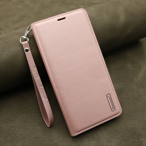 Zastitna maska (futrola) na preklop (bi fold) HANMAN - iPhone 15 Pro (6.1) svetlo roze (MS).