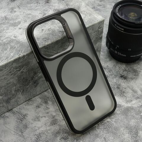 Zastitna maska (futrola) CAMERA DROP MagSafe - iPhone 15 Pro (6.1) crna (MS).