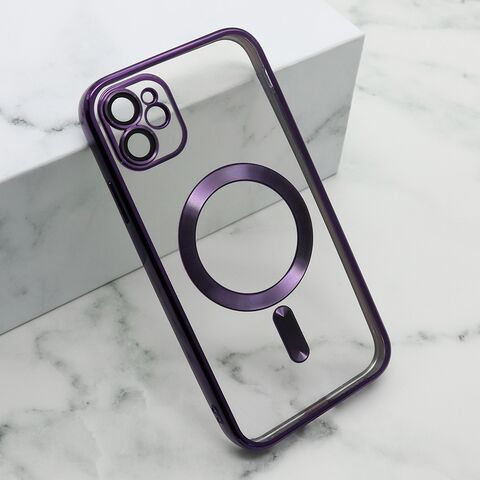 Zastitna maska (futrola) CAMERA PROTECT MagSafe - iPhone 11 (6.1) ljubicasta (MS).