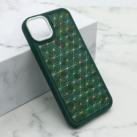 Zastitna maska (futrola) CRYSTAL SPARK - Iphone 14 Plus (6.7) zelena (MS).