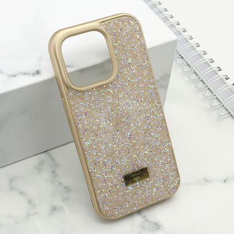 Zastitna maska (futrola) DIAMOND SELECTION - iPhone 14 Pro (6.1) zlatna (MS).