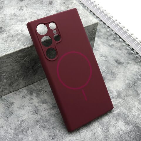Zastitna maska (futrola) FLEX MagSafe - Samsung S928 Galaxy S24 Ultra 5G bordo (MS).