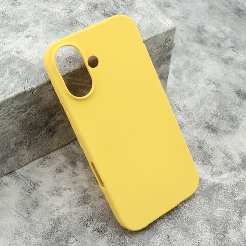 Zastitna maska (futrola) GENTLE COLOR - iphone 16 (6.1) zuta (MS).