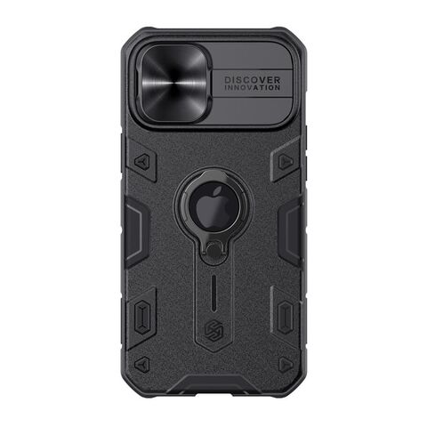 Zastitna maska (futrola) Nillkin Cam Shield Armor - Iphone 12/12 Pro (6.1) crna with logo (MS).