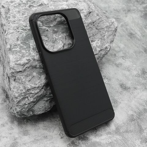 Zastitna silikonska maska (futrola) BRUSHED - Xiaomi Redmi Note 14 4G crna (MS).