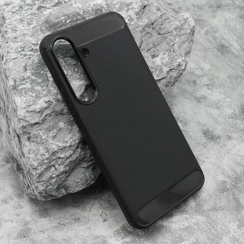 Zastitna silikonska maska (futrola) BRUSHED - Samsung S936 Galaxy S25 Plus 5G crna (MS).