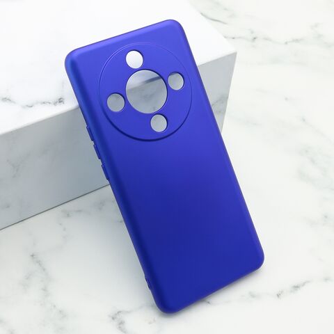 Zastitna maska (futrola) Soft Silicone - Huawei Honor Magic 6 lite plava (MS).