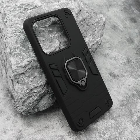 Zastitna maska (futrola) Square ring - Xiaomi Redmi Note 14 4G crna (MS).