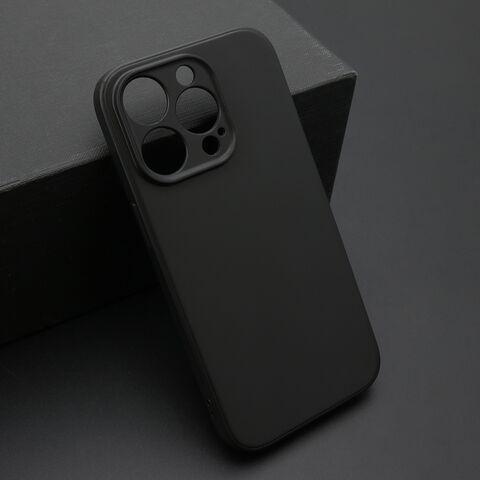 Zastitna ultra tanka (skin) maska / futrola KOLOR - iPhone 14 Pro crna (MS).