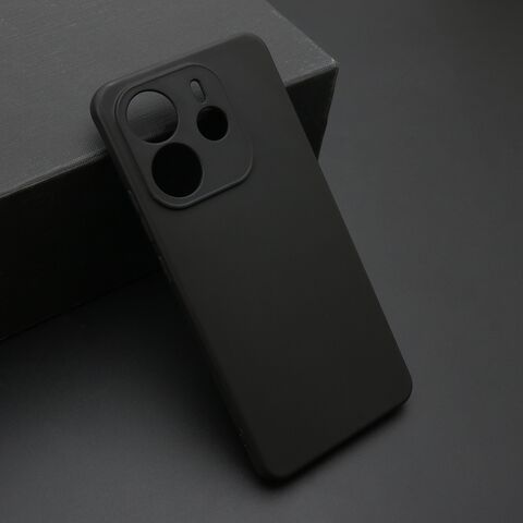 Zastitna ultra tanka (skin) maska / futrola KOLOR - Xiaomi Redmi Note 14 4G (Global) crna (MS).