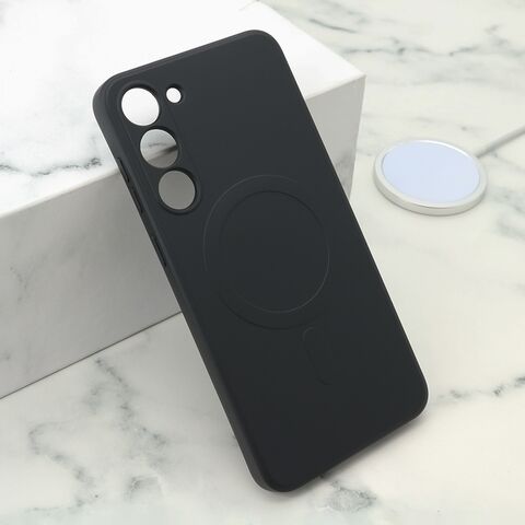 Zastitna maska (futrola) VELVET TOUCH MagSafe - Samsung S916B Galaxy S23 Plus crna (MS).