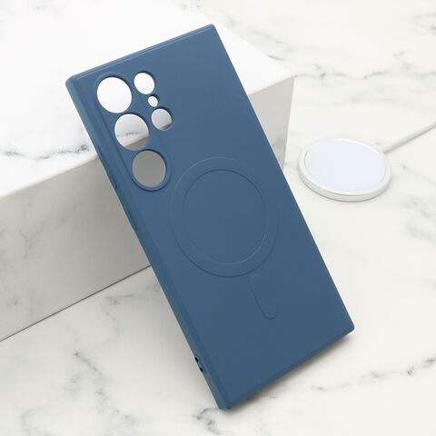 Zastitna maska (futrola) VELVET TOUCH MagSafe - Samsung S928 Galaxy S24 Ultra 5G plava (MS).