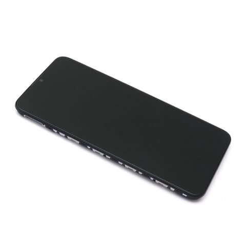 LCD displej (ekran) - Samsung A025 Galaxy A02s + Touch screen + okvir APLONG Original Material crni (MS).