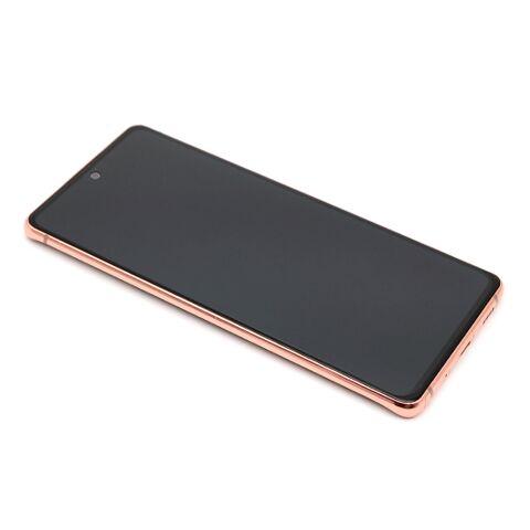 LCD displej (ekran) - Samsung G780F Galaxy S20 FE + Touch screen + okvir orange Full ORG EU (GH82-24220F/24219F/31328F/31329F) (MS).