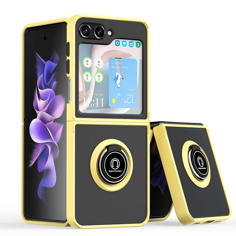 Zastitna maska (futrola) Frosted Shockproof - Samsung F741B/F761B Galaxy Z Flip 6/7 SE 5G zuta.