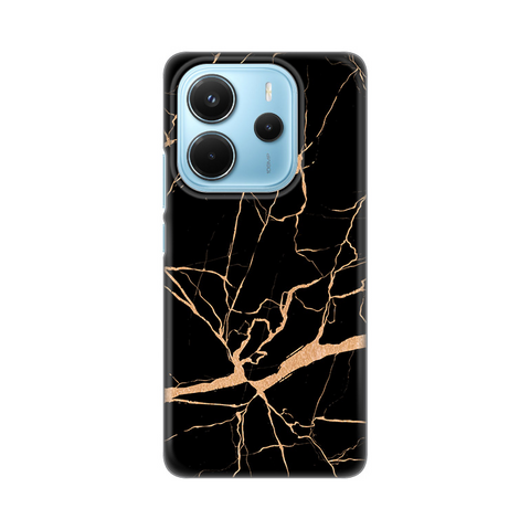 Zastitna silikonska maska (futrola) PRINT - Xiaomi Redmi Note 14 4G (SRB) All crni.