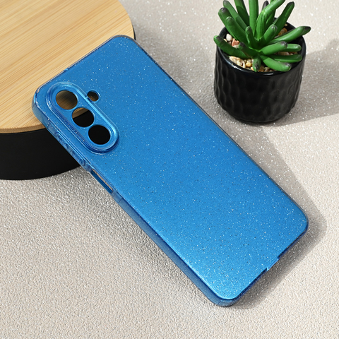 Zastitna maska (futrola) Sparkle Dust - Samsung A266 Galaxy A26 5G svetlo plava.