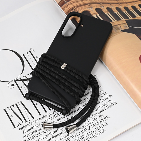 Zastitna maska (futrola) Crossbody - Samsung A566 Galaxy A56 crna.