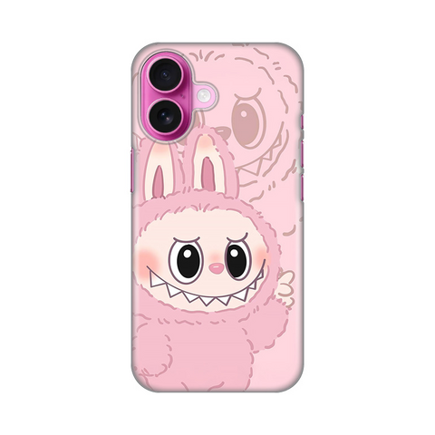 Zastitna silikonska maska (futrola) PRINT - iPhone 16 6.1 La Bubu Pink.
