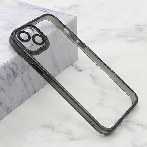Zastitna maska (futrola) DIAMOND LENS - iPhone 14 Plus (6.7) crna (MS).