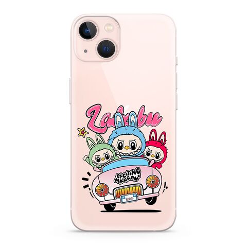 Zastitna ultra tanka (skin) maska / futrola PRINT CLEAR - iPhone 13 (6.1) LBB004 (MS).