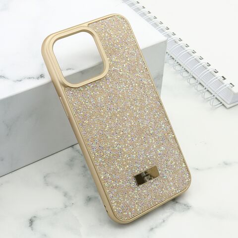 Zastitna maska (futrola) DIAMOND SELECTION - iPhone 15 Pro Max (6.7) zlatna (MS).