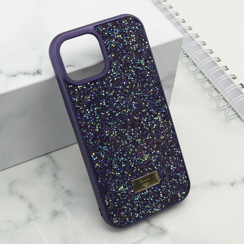 Zastitna maska (futrola) DIAMOND SELECTION - iPhone 15 ljubicasta (MS).